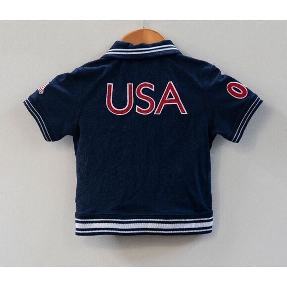 Roots USA Olympic United States Snap Warmup Track Jacket Navy Blue Size XL - Picture 6 of 6